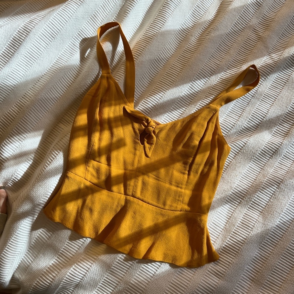 Wilfred Yellow Bow Tank